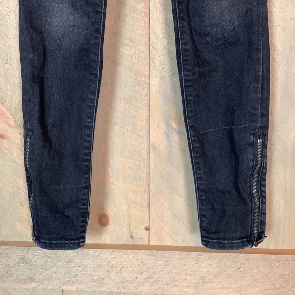 Athleta Sculptek ultra skinny jeans with leg zippers Carbon black Size 2 - Picture 7 of 15